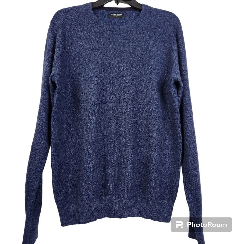 Bruun & Stengade Mens Long Sleeve Crewneck Wool/Acrylic Blend Sweater Size L